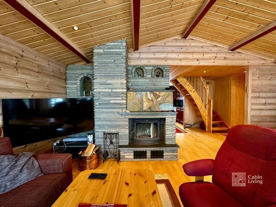Large Cabin Sjusjoen Best View, Sauna, Ski Inout Eksteriør bilde