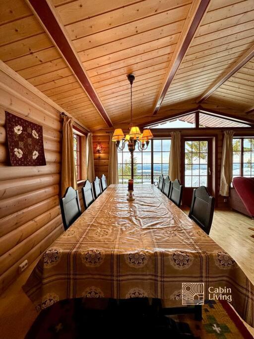 Large Cabin Sjusjoen Best View, Sauna, Ski Inout Eksteriør bilde