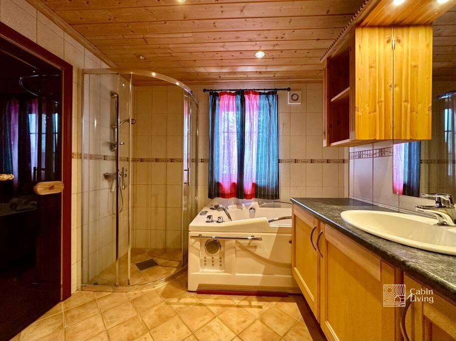 Large Cabin Sjusjoen Best View, Sauna, Ski Inout Eksteriør bilde