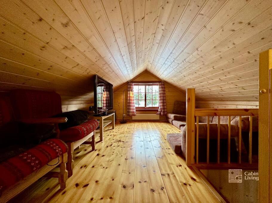 Large Cabin Sjusjoen Best View, Sauna, Ski Inout Eksteriør bilde